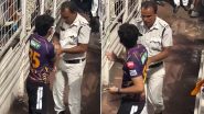 Police Recovers Match Ball from Fan Who Tried to Steal it During KKR vs MI IPL 2024 Clash, Video Goes Viral
