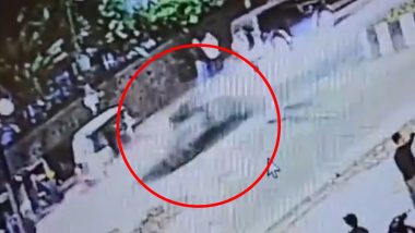 Porsche Accident in Pune: New CCTV Video Shows Luxury Car Running at High Speed Moments Before Driver Rams It Into Motorcycle, Killing Two People