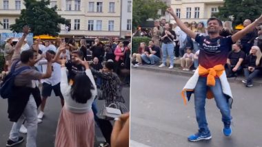 Fans Takeover Streets of Berling With 'RCB RCB' Chants Ahead of Royal Challenger Bengaluru's IPL 2024 Eliminator Match Against Rajasthan Royals in Ahmedabad, Video Goes Viral