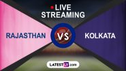 IPL 2024 Rajasthan Royals vs Kolkata Knight Riders Free Live Streaming Online on JioCinema: Get TV Channel Telecast Details of RR vs KKR T20 Cricket Match on Star Sports