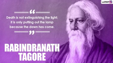 Celebrate Rabindranath Tagore's Birth Anniversary on the 25th Day of Boishakh With Quotes, Wishes