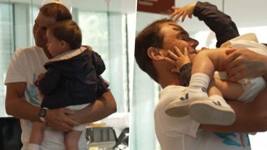 Rafael Nadal Playing With Son Is the Cutest Video on the Internet! Watch Baby Rafa's Adorable Bonding With His Dad at Roland Garros