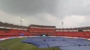 SRH vs GT IPL 2024 Match Washed Out Due to Rain in Hyderabad; Sunrisers Hyderabad Qualify for Playoffs