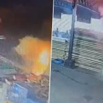 Rajkot Gaming Zone Fire Video: CCTV Footage Shows How Blaze Erupted and Spread Within Minutes in TRP Mall, Welding Work Cause of Fire