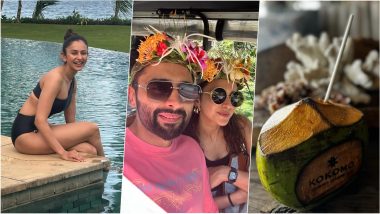 Rakul Preet Singh-Jackky Bhagnani Fiji Vacation Photos and Videos: From Colourful Outfits to Drinking Coconut Water, Couple Enjoy Romantic Getaway