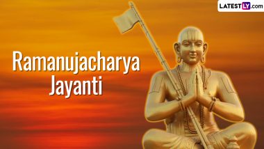 Ramanujacharya Jayanti 2024 WhatsApp Messages and Wishes: Send Greetings, Quotes, Images and Wallpapers to Family and Friends