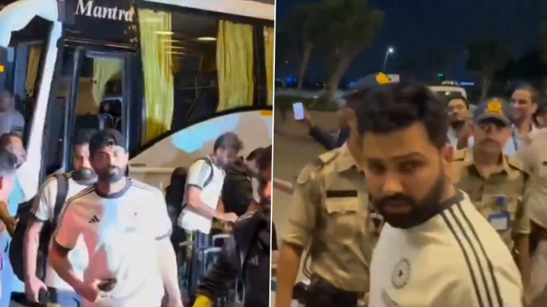 Rohit Sharma, Ravindra Jadeja and Other Team India Members Spotted At Mumbai Airport As They Leave For ICC T20 World Cup 2024, Video Goes Viral