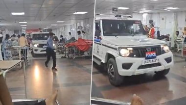 Uttarakhand: Police Jeep Enters General Ward of AIIMS in Rishikesh To Catch Man Accused of Molestation, Viral Video Surfaces