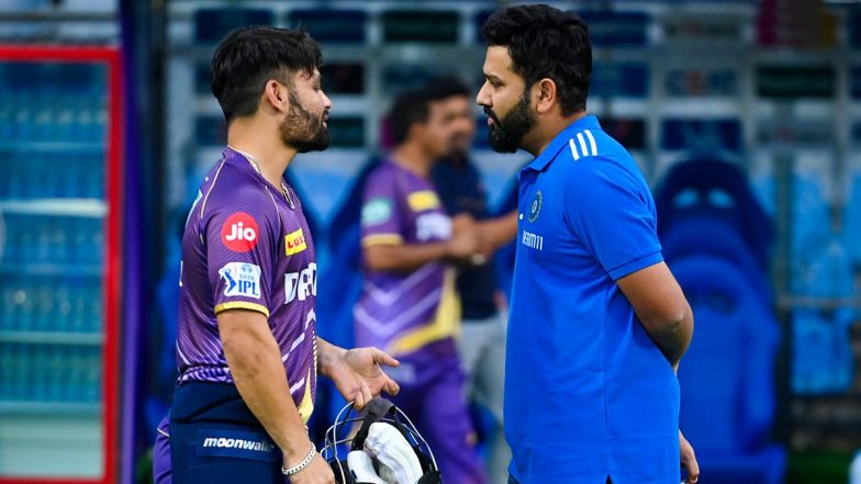 Rohit Sharma Interacts With Rinku Singh After BCCI Press Conference Ahead of MI vs KKR IPL 2024 Match (See Pic)