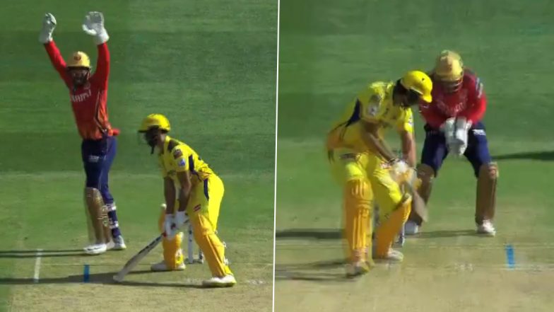 Rahul Chahar Provides Chennai Super Kings With Double Blow, Dismisses Ruturaj Gaikwad and Shivam Dube During PBKS vs CSK IPL 2024 Match (Watch Video)