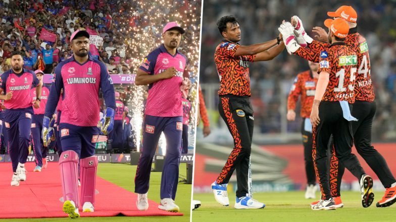 How to Watch SRH vs RR IPL 2024 Qualifier 2 Free Live Streaming Online on JioCinema? Get TV Telecast Details of SunRisers Hyderabad vs Rajasthan Royals Indian Premier League Match