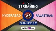 IPL 2024 Qualifier 2 Sunrisers Hyderabad vs Rajasthan Royals Free Live Streaming Online on JioCinema: Get TV Channel Telecast Details of SRH vs RR T20 Cricket Match on Star Sports
