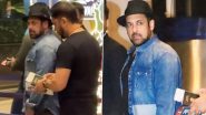Salman Khan Spotted at Mumbai Airport With Tight Security (Watch Video)