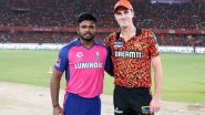 SRH vs RR Live Score Updates of IPL 2024 Qualifier 2: Sanju Samson Wins the Toss and Opts to Bowl First; Aiden Markam Returns in Sunrisers Hyderabad Playing XI