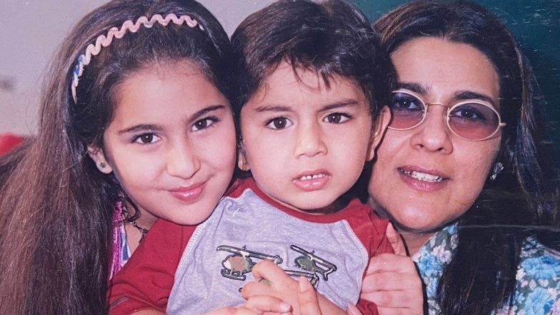 Sara Ali Khan and Ibrahim Ali Khan Honour Mom Amrita Singh With the Cutest Throwback Pic on Mother’s Day 2024