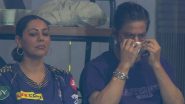 Shah Rukh Khan Masks Up In Stands While Cheering For KKR During IPL 2024 Final Against SRH in Chennai Post Hospitalisation (View Pics)