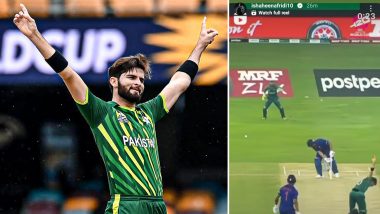 Shaheen Afridi Shares Video of Dismissing Rohit Sharma at 2021 T20 WC in Build-Up to IND vs PAK Showdown at ICC T20 World Cup 2024