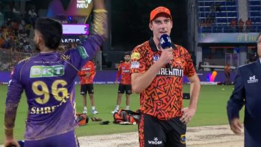 Shreyas Iyer Performs a No-Look Coin Flip at Toss Ahead of KKR vs SRH IPL 2024 Final, Video Goes Viral