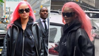 Rihanna Flaunts Hot Pink Hair Ahead of Met Gala 2024; Check Out RiRi’s New Pics From Her NYC Outing