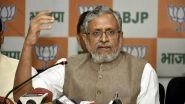 Sushil Kumar Modi Death: BJP Leader and Former Deputy CM of Bihar To Be Cremated in Patna Today Evening, Presence of Party Chief JP Nadda Likely