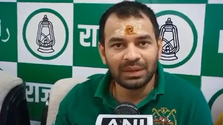 PM Narendra Modi Bihar Visit: RJD Leader Tej Pratap Yadav Attacks Prime Minister, Says ‘PM Modi Is Coming To Create a Rift Between Hindu-Muslims’ (Watch Video)