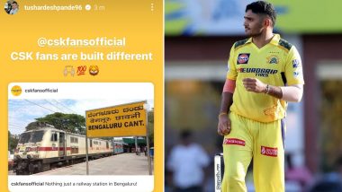 Did Tushar Deshpande Post ‘Bengaluru Cant’ Instagram Story Following RCB’s IPL 2024 Exit? Fans Claim CSK Pacer Deleted it Later