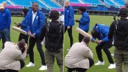 ICC Men’s T20 World Cup 2024 Ambassador Usain Bolt Imitates Ducking a Bouncer, Video Goes Viral