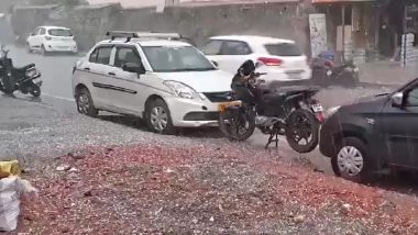 Uttarakhand Rains: Heavy Rainfall and Hailstorms Lash Parts of Chamoli As MeT Issues Orange Alert for Five Districts of State (Watch Video)