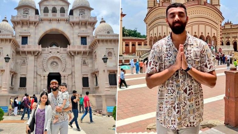 Varun Chakaravarthy Visits Belur Math and Dakshineswar Kali Temple With His Family to Seek Blessings Ahead of IPL 2024 Playoffs (See Pic)