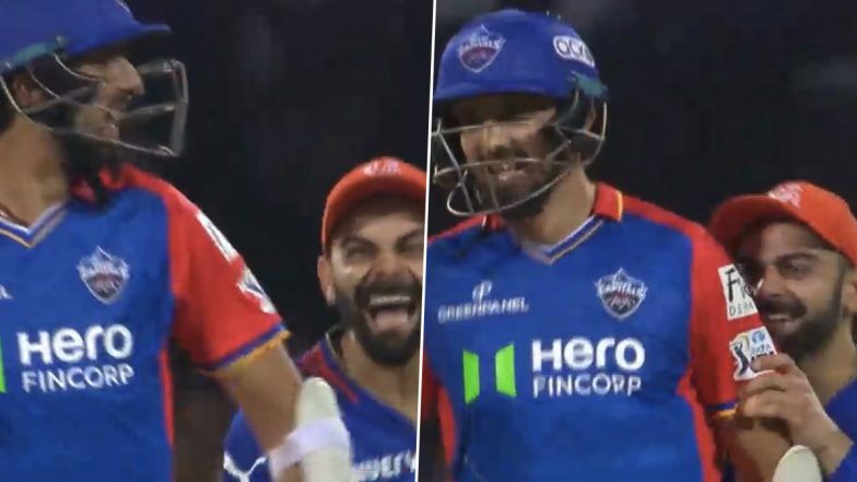 Virat Kohli Teases Ishant Sharma As Latter Comes Out to Bat During RCB vs DC IPL 2024 Match, Video Goes Viral