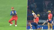 Virat Kohli Imitates Rilee Rossouw’s ‘Gun’ Celebration After Latter’s Dismissal in PBKS vs RCB IPL 2024 Match, Video Goes Viral