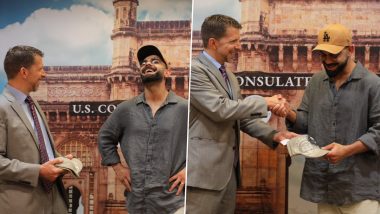 Virat Kohli Meets US Consul General Mike Hankey in Mumbai Before Leaving for ICC T20 World Cup 2024 (See Pics)