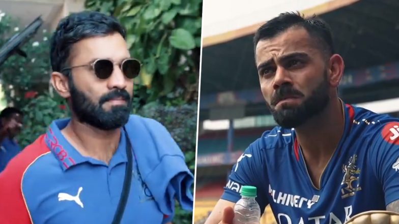 Virat Kohli, Other RCB Players and Support Staff Celebrate Dinesh Karthik’s Career With Special Stories (Watch Video)