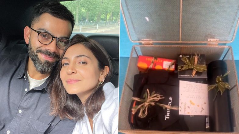 Anushka Sharma and Virat Kohli Express Gratitude to Paparazzi With Gift Hampers for Respecting Their Kids’ Privacy (Watch Video)