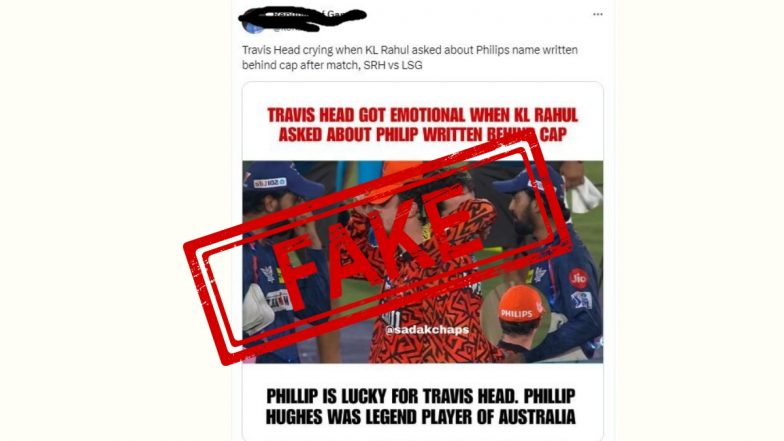 Is Philips Written on Travis Head’s Cap As A Tribute to Late Phillip Hughes? And Was He Crying When KL Rahul Asked About It? Here’s The Truth