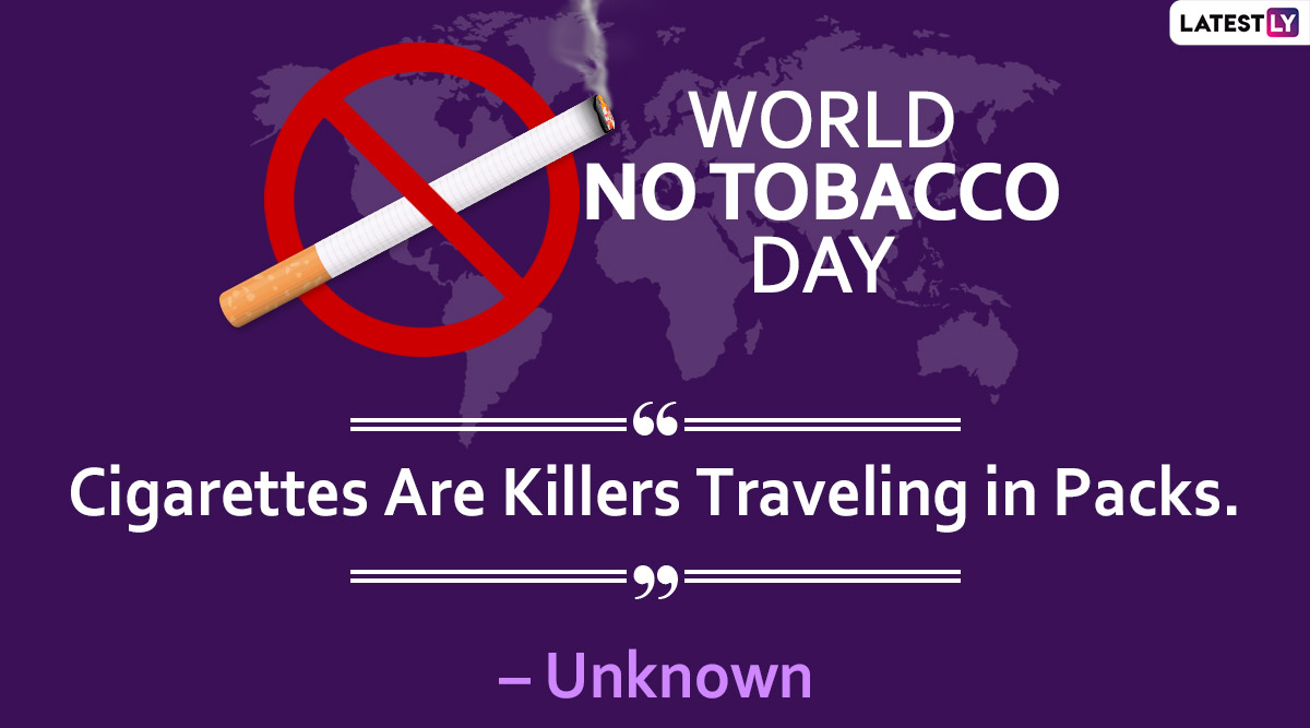 Festivals & Events News | Share World No Tobacco Day 2024 Slogans, Posters,  Quotes, Powerful Messages, Images and Wallpapers