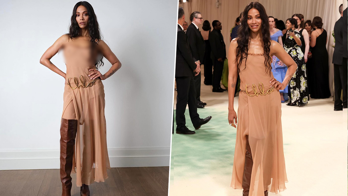 Zoe Saldana Frees the Nipple on Instagram for Met Gala 2024 and It Does Not  Get Censored! | 👗 LatestLY