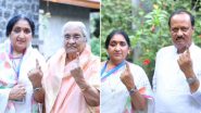 Lok Sabha elections 2024 Phase 3 Polling: Ajit Pawar, Sunetra Pawar, Praniti Shinde Among Early Voters in Maharashtra (See Pics and Videos)