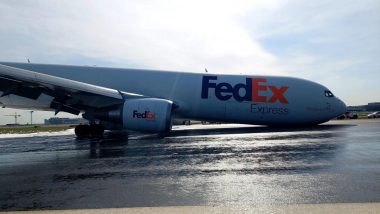 FedEx Express Emergency Landing: Cargo Plane Make Emergency Landing at Istanbul Airport After Front Landing Gear Fails (Watch Videos)