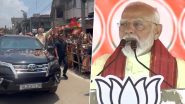 ‘They Ask for Vote-jihad Against Modi’: PM Narendra Modi Holds Roadshow, Addresses Public Rally in West Bengal’s Barrackpore (Watch Videos)