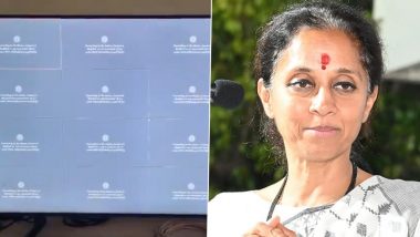 Supriya Sule Alleges EVM Strong Room's CCTV Cameras Turned Off for 45 Minutes in Baramati Lok Sabha Constituency, Shares Video