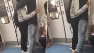 Couple Caught on Camera Kissing in Bengaluru Metro: Viral Video Shows Duo Indulging in PDA Inside Metro Train, Police Responds