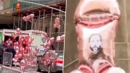 Penis-Shaped Balloons With Faces of Prosecutors, Judges Released in Support of Donald Trump Outside New York Court During Hush Money Trial (Watch Video)