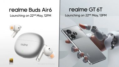 Realme Buds Air 6 To Launch With Realme GT 6T on May 22; Check Details