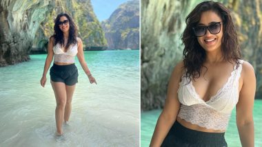 Shweta Tiwari Sets Instagram Ablaze With Sizzling Photos in White Bralette and Black Shorts (See Pics)