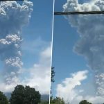 Volcano Erupts in Indonesia Video: Mount Ebu Volcanic Eruption Spews Ash Five Kilometres Into Sky