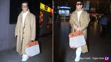 ‘Shah Rukh Khan Lag Rahe Ho’ Karan Johar Smiles As Fan Compares Him With SRK at Mumbai Airport! (Watch Video)