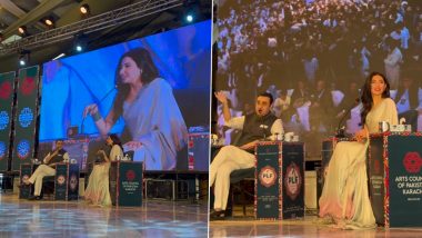 Mahira Khan Condemns On-Stage Object Throwing, Pakistani Actress Calls Such Behaviour ‘Unacceptable’ (Watch Video)