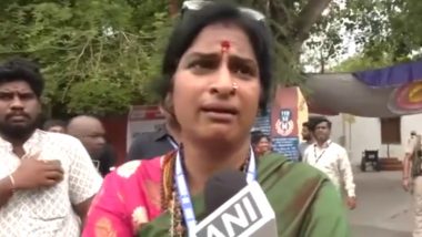 Hyderabad: Unidentified Persons Allegedly Desecrate Idol of Goddess Durga in Begum Bazar, BJP Leader Madhavi Latha Warns of Dharna