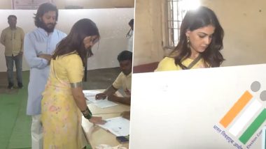 Lok Sabha Elections 2024: Riteish Deshmukh and Genelia Deshmukh Cast Their Votes in Latur, Maharashtra (Watch Video)
